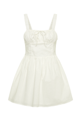Roz Cotton Mini Dress - White